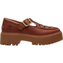 Timberland %100 Sığır Derisi Taba Kadın Loafer TB0A4188EM61