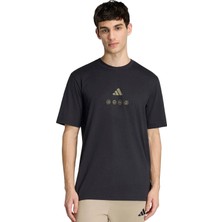 Adidas JZ7516 M Ct Ill Q2 T Siyah Bisiklet Yaka Normal Baskılı Erkek T-Shirt