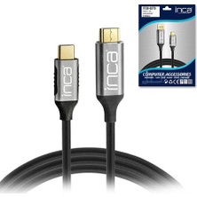 Belirtilmemiş Type-C To Display Port Altın Uçlu 4K Kablo 2 Metre cd-02Tx