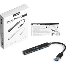 Dark Connect Master X4 Usb 3.0 - 3 Port Usb 3.0 Hub - Usb Çoklayıcı