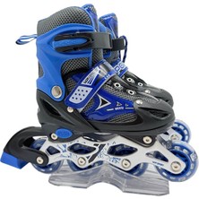 Vardem Işıklı Ayarlanabilir (Alıştırma ve Sıralı) Paten S Boy (30-33 Numara)