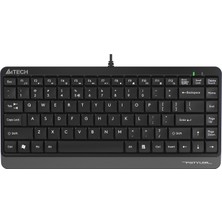 A4Tech Q Usb Kablolu Mm Mini Klavye Gri Siyah Fk11