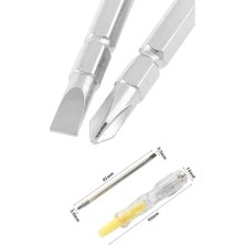 Uslucan Alışveriş Kontrol Kalemi Çift Başlıklı Şeffaf Elektrik Testi Değişken Uçlu