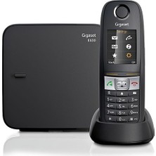  siyah telsiz dect telefon ışıklı renkli ekran sms e630
