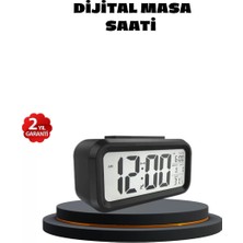 SHC4200 Sensörlü Dijital Masa Saati Alarm Sıcaklık Göstergeli