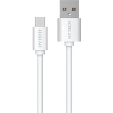 2 metre 2.4a type-c beyaz şarj kablosu hy-x106