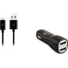 S-Link 2.1A Micro Usb Akıllı Telefonlar 2İn1 Araba Şarjı ve Kablosu SMG-444
