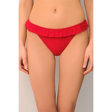 Suwen Chris Fırfırlı Bikini Alt