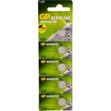 Belirtilmemiş Lr44 Alkalin Düğme Pil Gpa76-C5 5 Li Paket