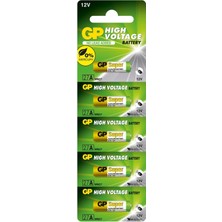  27a 12v alkalin spesifik pil gp27a-c5 5 li paket