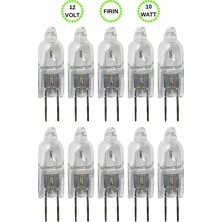 Avarson (10 Adet) Ledvance 12VOLT 10W SARI Işık G4 Duylu (Iğne Bacak) Fırın Ampulü
