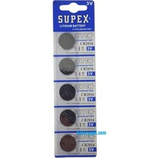 Supex Cr2016 3V Lityum Pil 5 Li Paket Blister