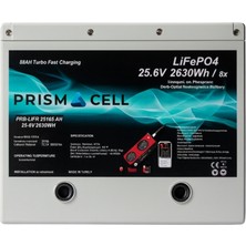 Sed Prismacell 25.6V 105AH Lifepo4 Akü | Solar & Marin