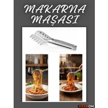 Keskon Makarna Maşası | Paslanmaz Çelik Pratik Servis Maşası | Mutfak Aparatı
