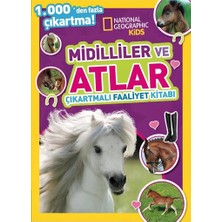 Butik Mey Ithalat® Kids Midilliler ve Atlar Çıkartmalı Faaliyet Kitabı