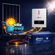 Sed Solar Enerji Deposu 4000W Jel Akülü Güneş Enerjisi Paketi