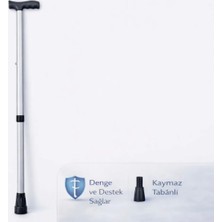 Genel Ayarlanabilir Baston Yürüme Destek Bastonu Kaymaz Tabanlı Alüminyum Yaşlı Hasta Engelli Bastonu Ergonomik Tutma Saplı