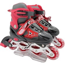 Vardem Işıklı Ayarlanabilir (Alıştırma ve Sıralı) Paten M Boy (34-37 Numara)