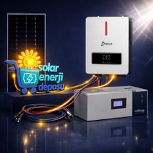 Sed Solar Enerji Deposu 4000W Lityum Güneş Enerjisi Paketi