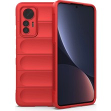 Erdo Ticaret Buğz Xiaomi Mi 12 Lite Kılıf Optimum Silikon - Kırmızı