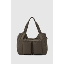 Shule Bags Baia Teknik Kumaş Günlük Spor Çanta Mocha