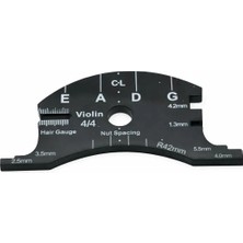 Telli Çalgı Yapım Keman Ayar Şablonu (Luthier Ölçü Şablonu) 4/4