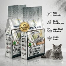 Northland Doğal Bentonit Tozsuz Aktif Karbonlu Kedi Kumu 10 Lt x 2 Adet