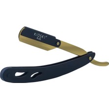 Kioski Çelik Ustura K-03 Saç Kesim Aracı Paslanmaz Çelik Malzeme ile Keskin ve Hassas Kullanım