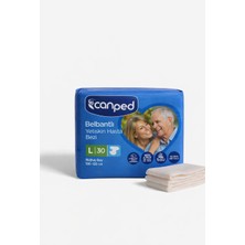 Canped Belbantlı Yetişkin Hasta Bezi S M L Xl Beden 30 Adet Yüksek Emici Sızdırmaz Gece Gündüz Kullanım Yaşlı Hasta Bezi Dermotolojik Testli