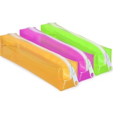 Muka Küçük Boy Şeffaf Kalem - Makyaj Kutusu 18x4.5x6,5 cm 1 Adet