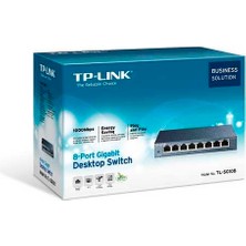  tl-sg108 8 port 10-100-1000 mbps switch hub çelik kasa