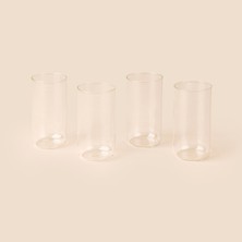 Tohana 4'lü Cam Bardak - Şeffaf - 460 ml