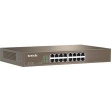 Tenda Tef1016D 16 Port 10-100 Mbps Switch Çelik Kasa Rack Mount