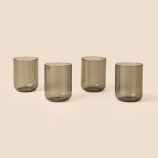 Tohana 4'lü Cam Bardak - Füme - 290 ml