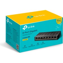 Belirtilmemiş 8 Port 10-100-1000 Mbps Switch Plastik Kasa Ls1008G