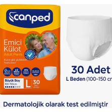 Canped Emici Külot Hasta Bezi Adult Pants S M L Xl Beden Seçenekli 30 Adet Yüksek Emici Gece Gündüz Kullanım Yaşlı Hasta Bezi Dermotolojik Testli