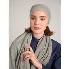 AYSHARA Rûmî Sema Monogram Desenli Çift Taraflı Şal - Duman Taş