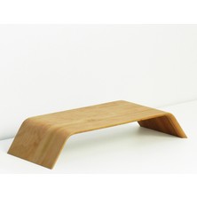 Fagus Wood Dayanıklı Ağaç Monitör Ayağı ve Yükseltici 13 inç - 42 inç Ekran Boyutu ile Ergonomik Stand