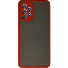 Erdo Ticaret Buğz Samsung Galaxy A52 Kılıf Montreal Silikon Kapak - Kırmızı