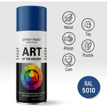Badem10 RAL5010 Mavi Profesyonel Sprey Boya Metal Ahşap Taş Plastik ve Cam Yüzeylere Uygun Spray Boya 400 ml