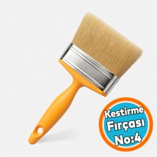 Nzb Premium Kestirme Boya Fırçası Boya Badana Kestirme Fırçası 100 mm 4 Inc Fırça (1 Adet) No:4
