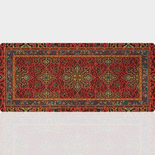 BLS 90X40 cm Büyük Boy Oyuncu Mouse Pad Kaymaz Taban Fare Altlığı Gaming Mousepad XXL Kilim Desenli