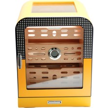 Cohiba Tasarım Aksesuar Çekmeceli Camlı Sedir Humidor Puro Kutusu PHUM0254