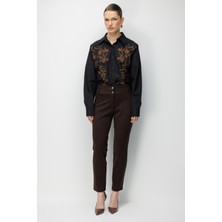 Ekol Çift Düğmeli Dar Paça Pantolon 4170