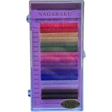 Nagaraku Renkli Kirpik 14MM 0.07D 7714