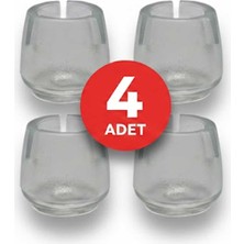 Kaydırmaz Slikon Sessiz Tip Sandalye Pabucu Masa Sandalye Zemin Koruyucu 21 mm - 25 mm 4 Adet