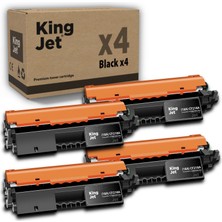 Kingjet Hp Uyumlu (18A) CF218A Standart Kapasiteli (4'lü Paket) Çipli Muadil Toneri | Mfp M132FN
