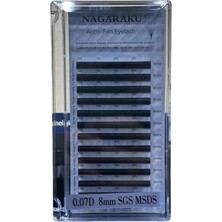 Nagaraku Ipek Kirpik 0.07D 8mm Sgs Msds LJ019