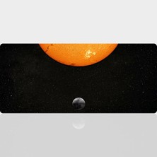 BLS 90X40 cm Büyük Boy Oyuncu Mouse Pad Kaymaz Taban Fare Altlığı Gaming Mousepad XXL Uzay Desenli