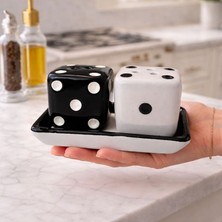 Uretti - Okay 5711 Zar Model Porselen Tuzluk & Biberlik Seti